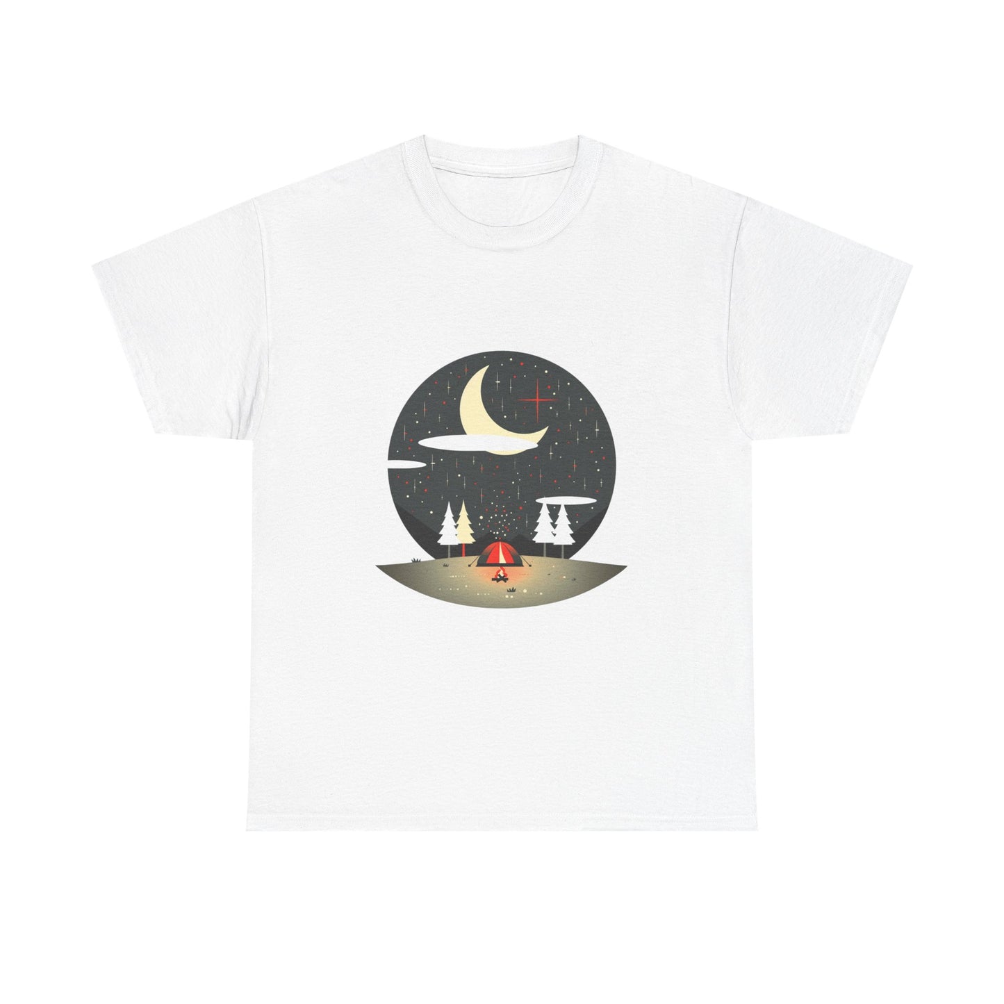 Campfires & Constellations Camping Tee – Unisex Stargazing & Nature Shirt
