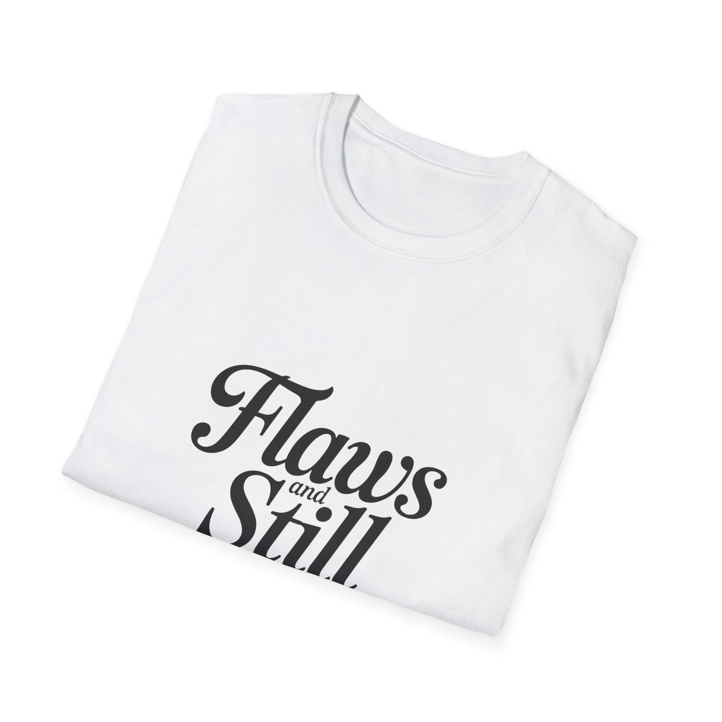 Flaws and Still Hot Women’s T-Shirt – Body Confidence & Girl Power Graphic Tee