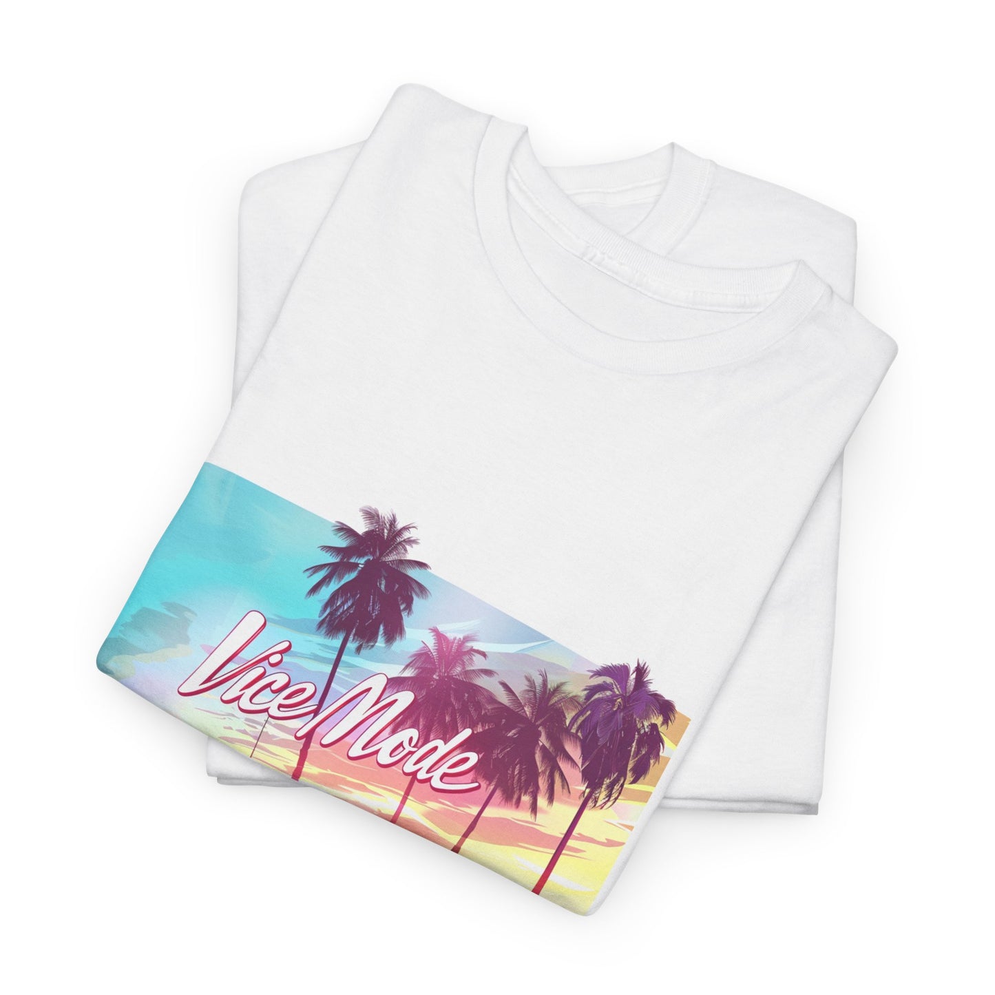 Vice Mode Unisex 80s Retro Tee – Neon Miami Aesthetic T-Shirt