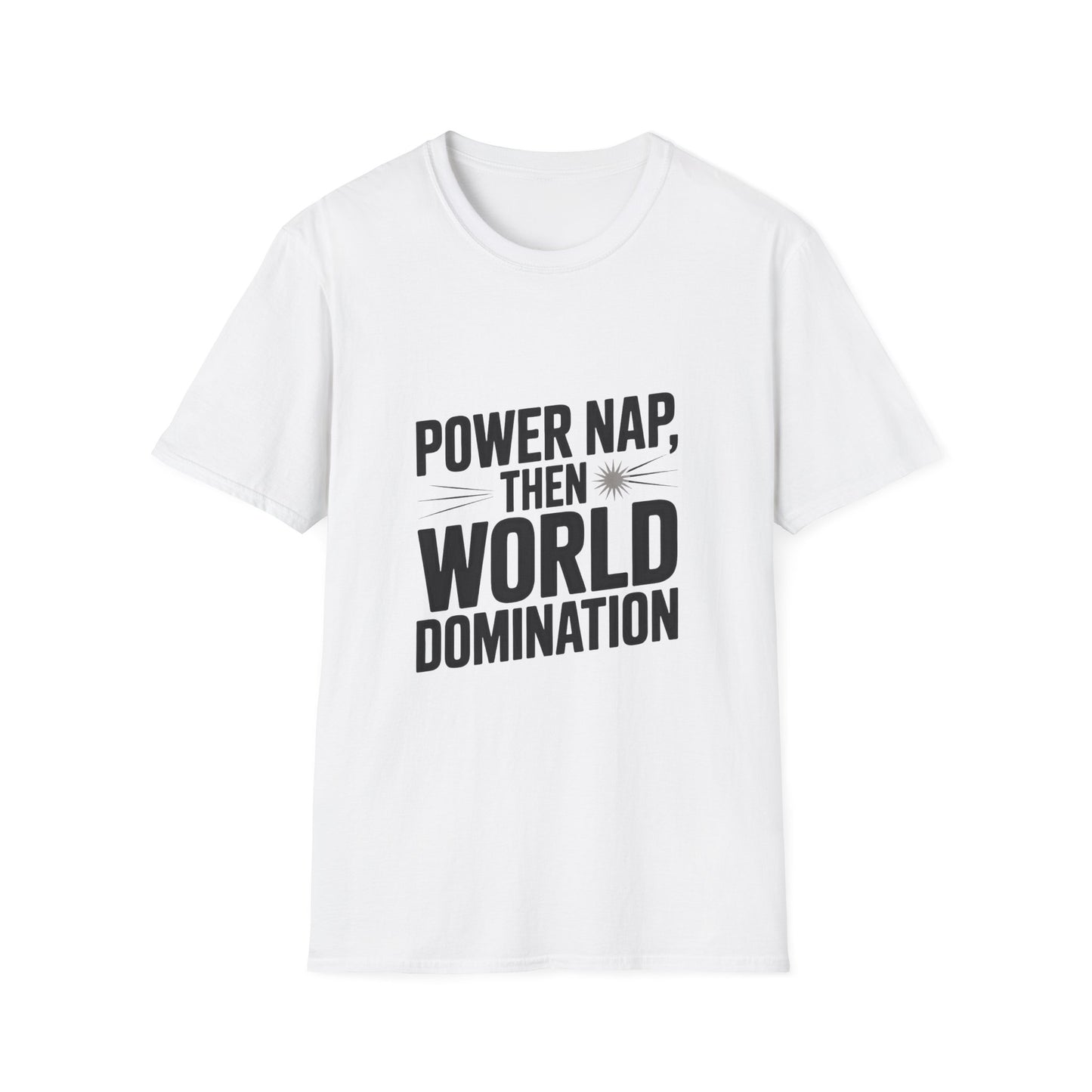 Power Nap Then World Domination Women’s T-Shirt – Girl Power, Ambition & Self-Care Tee