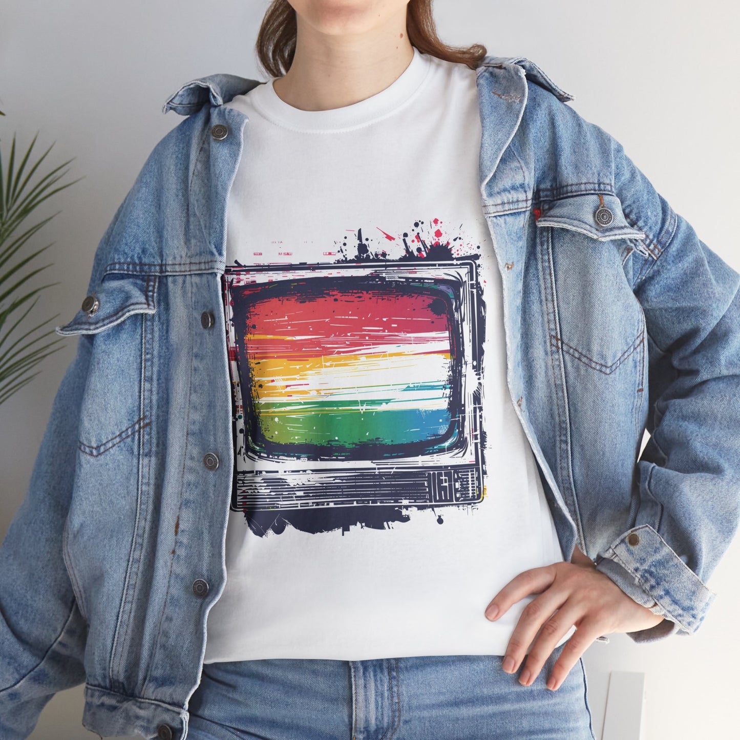 Glitch Pop Unisex Retro Wave T-Shirt – 80s Aesthetic Glitch Art Tee