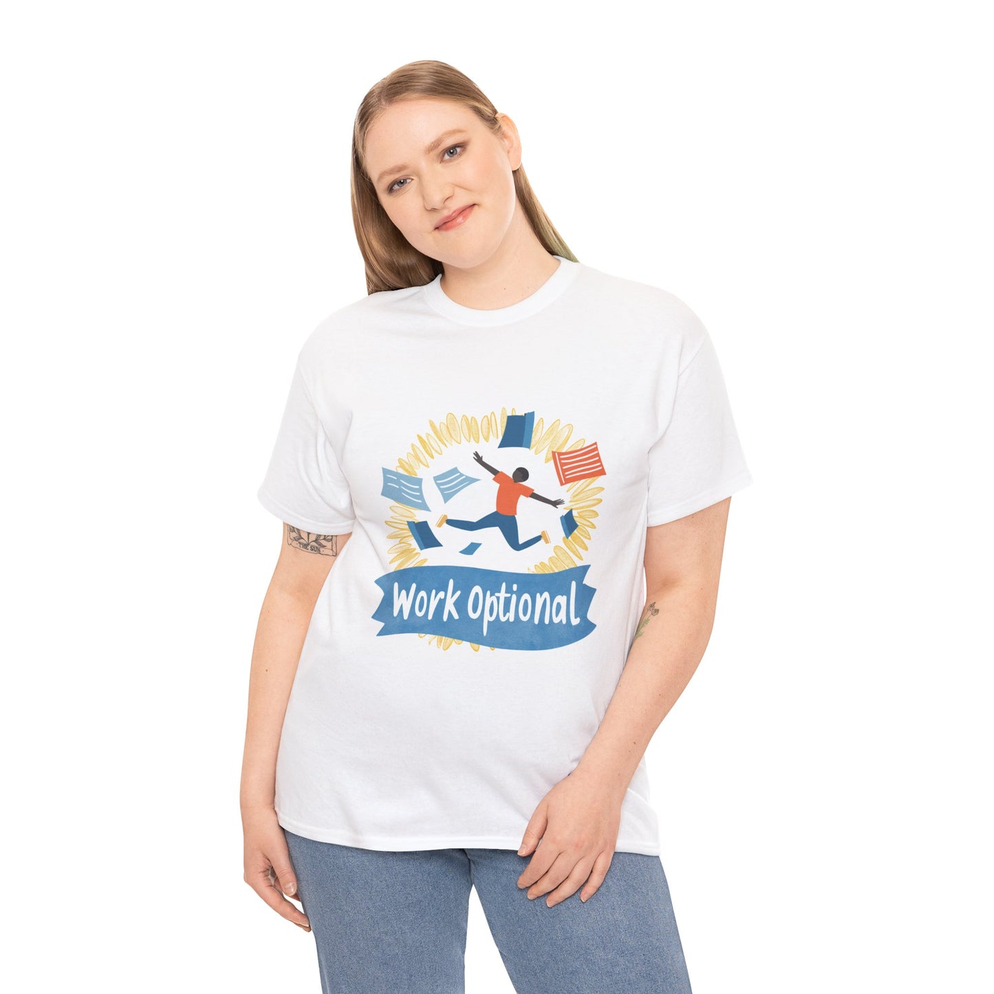 Work Optional Slow Living Graphic Tee – Anti-Hustle Women's T-Shirt