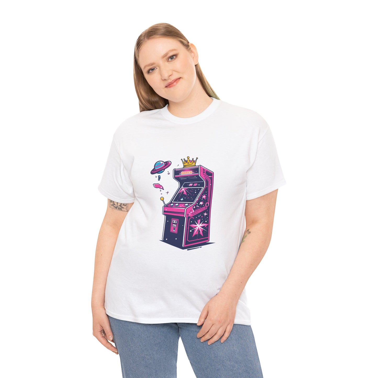 Arcade King 80s Gamer Graphic Tee – Unisex Retro Arcade T-Shirt