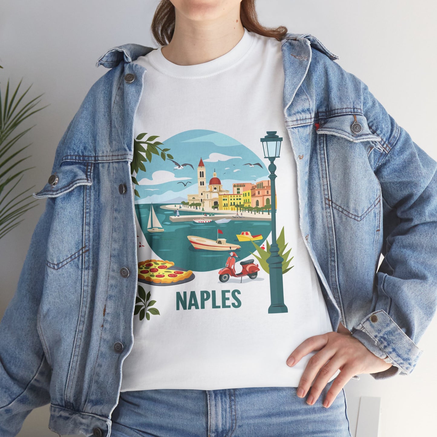 Naples Slice Unisex Pizza & Travel Tee – Italy City Vacation Shirt