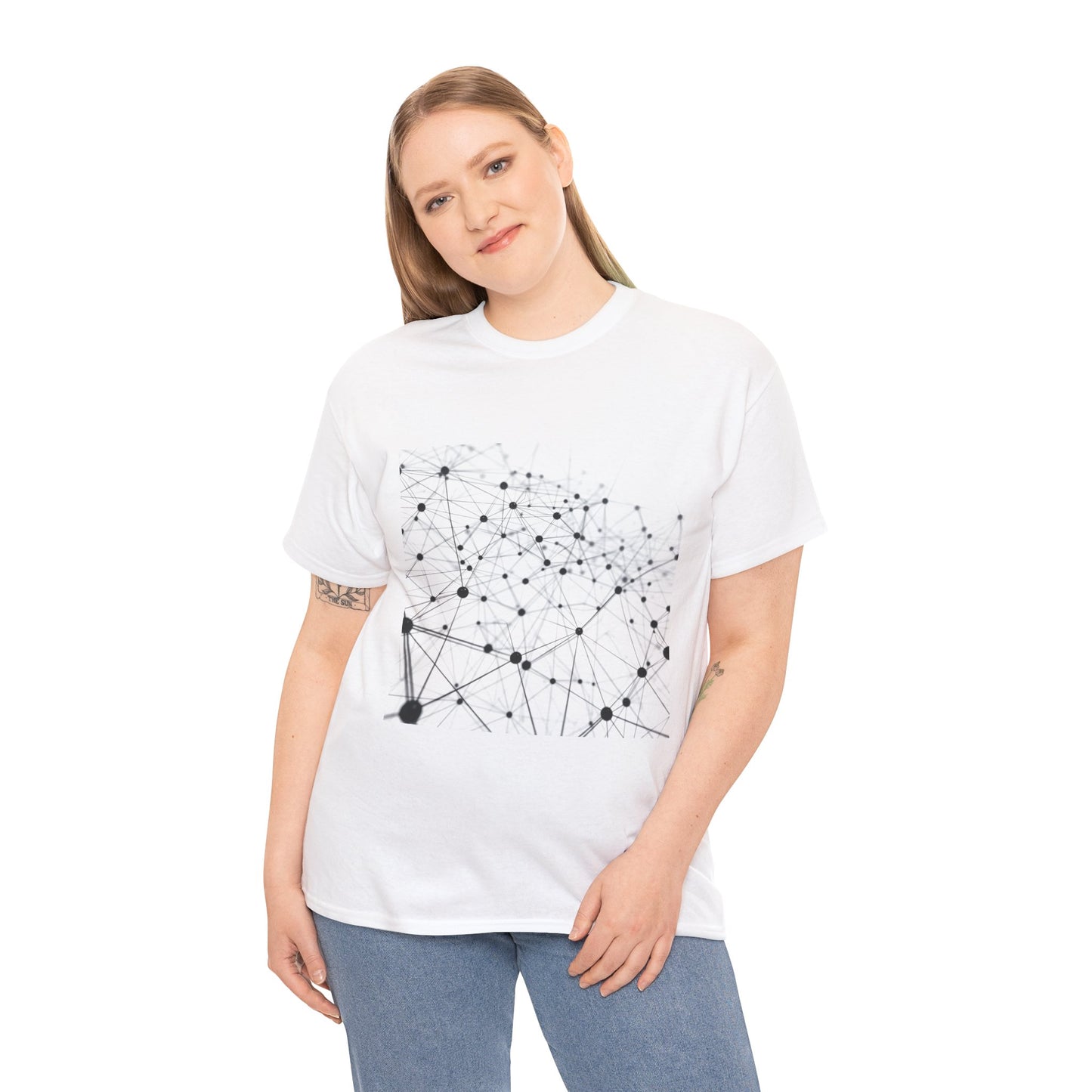 Quantum Mesh Unisex Techie T-Shirt – Futuristic Coding Graphic Tee