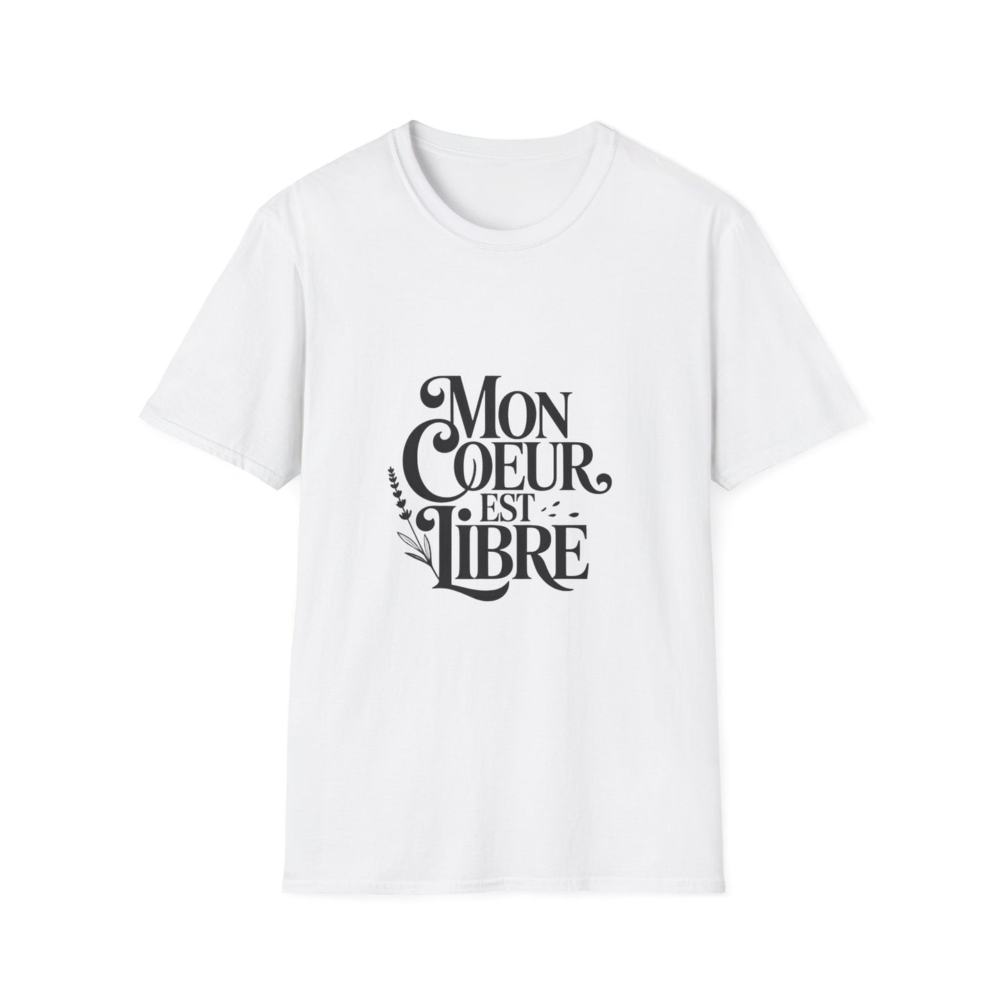 Mon Coeur Est Libre Tee – Romantic French Saying Shirt