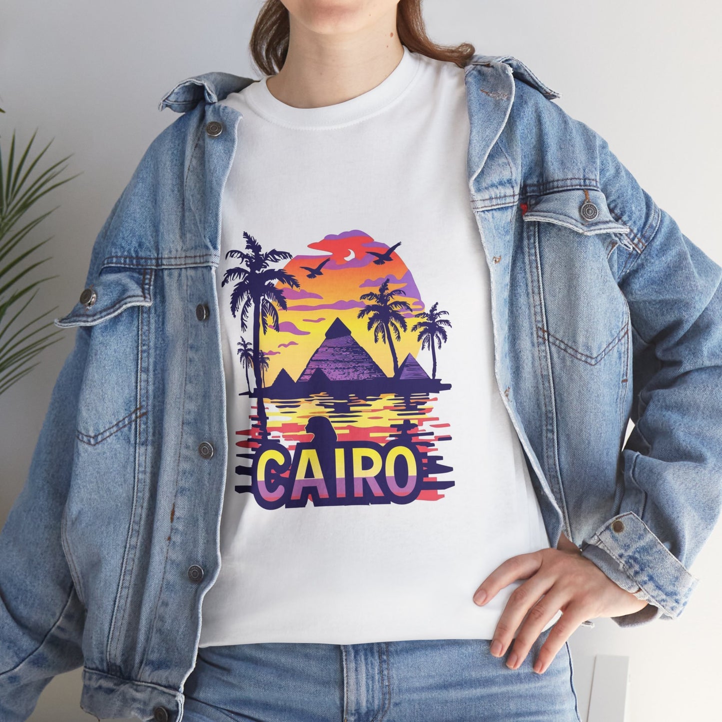 From Cairo with Heat Unisex Egypt City Tee – Travel & Culture Graphic Shirt