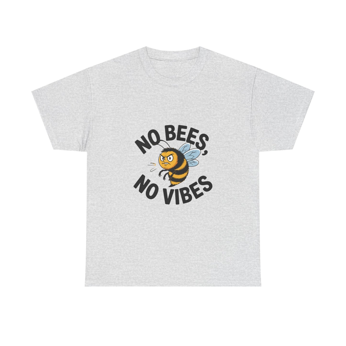No Bees, No Vibes Unisex Environmental T-Shirt – Save the Bees Climate Tee
