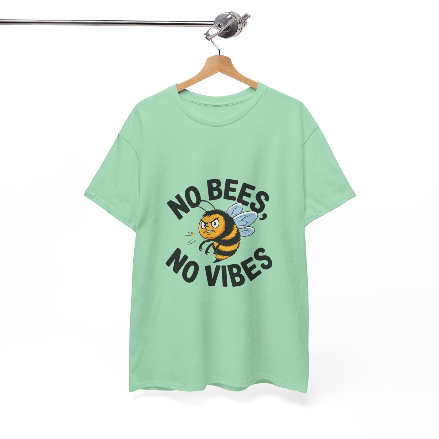 No Bees, No Vibes Unisex Environmental T-Shirt – Save the Bees Climate Tee