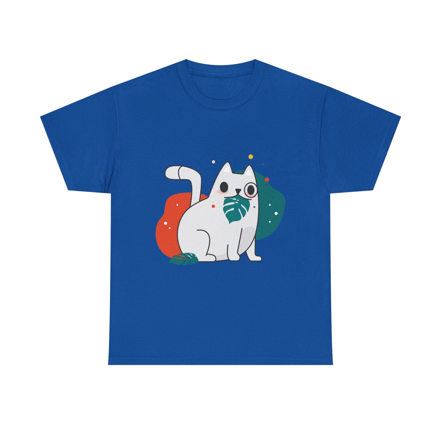 Leaf It to Me Funny Plant & Cat Tee – Unisex Green Thumb Cat Lover Shirt
