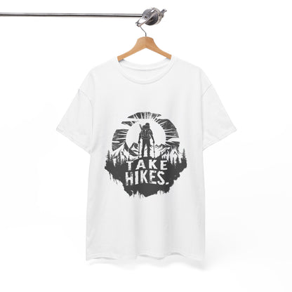 Take Hikes Unisex Hiking Tee – Nature Trail Graphic T-Shirt for Outdoorsy Souls