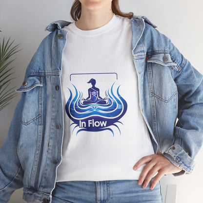 In Flow Mindfulness & Yoga Tee for Women – Peaceful Lifestyle Graphic T-Shirt