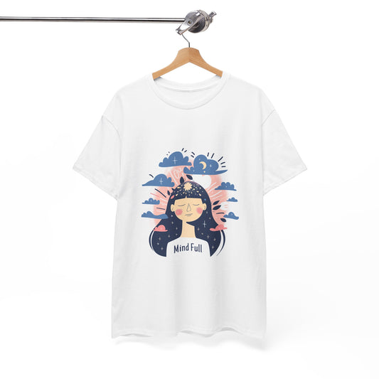 Mind Full Mindfulness Humor Tee – Women's Yoga & Mental Health T-Shirt