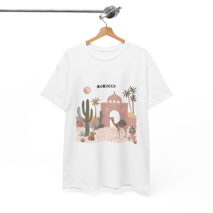 Desert Days Morocco Unisex Travel Tee – City & Sahara Adventure Shirt