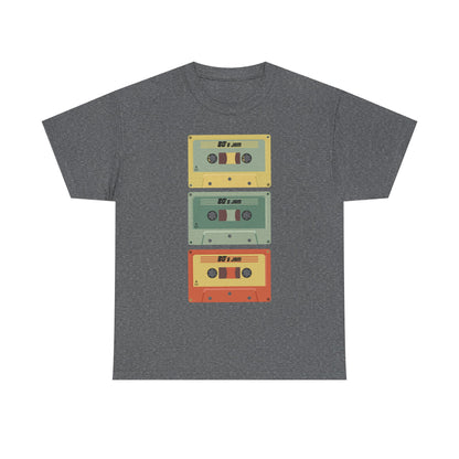 Retro Cassette Chaos Unisex 80s Music T-Shirt – Vintage Tape Graphic Tee