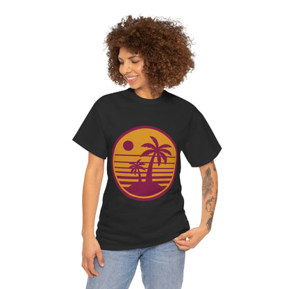 Tropic Like It’s Hot Retro Beach Tee – Unisex 80s Summer Vibes T-Shirt