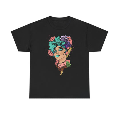 Floral Hair, Don’t Care Women's Summer Vacation Tee – Beach Lifestyle Graphic Shirt