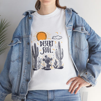 Desert Soul Unisex Nature Tee – Hiking & Camping in the Wild Desert Graphic Shirt