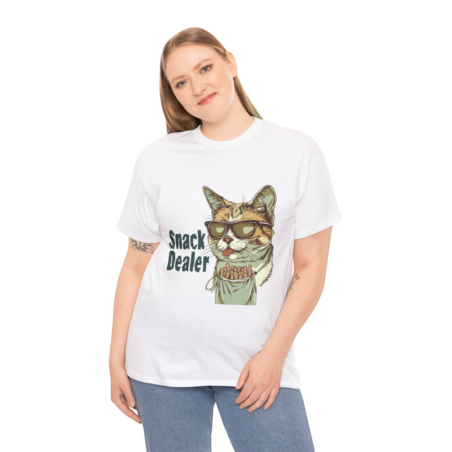 Snack Dealer Unisex Cat Owner Tee – Funny Treat Giver Graphic T-Shirt