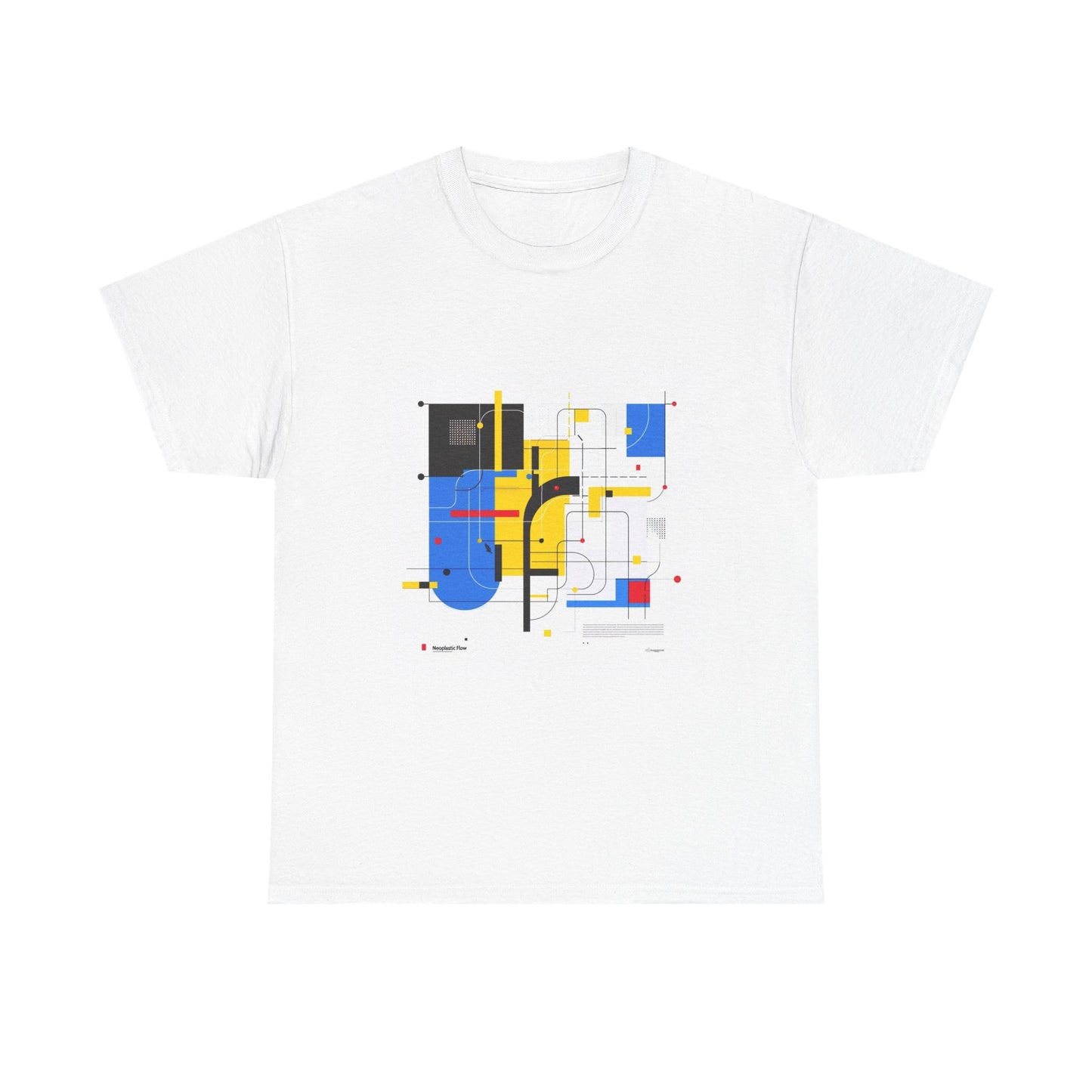 Neoplastic Flow Mondrian Style Graphic Tee – Unisex Abstract Art T-Shirt