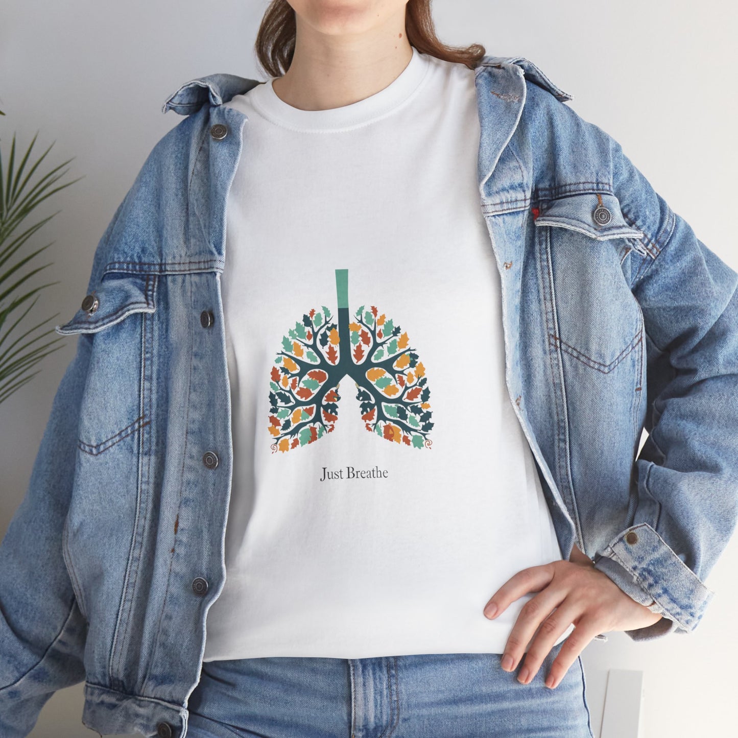 Just Breathe Mindfulness Yoga Tee – Women’s Calming Wellness T-Shirt