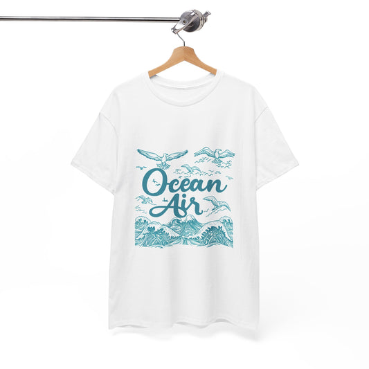 Ocean Air Women's Summer Ocean Breeze T-Shirt – Beach Vacation Graphic Tee