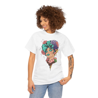 Floral Hair, Don’t Care Women's Summer Vacation Tee – Beach Lifestyle Graphic Shirt