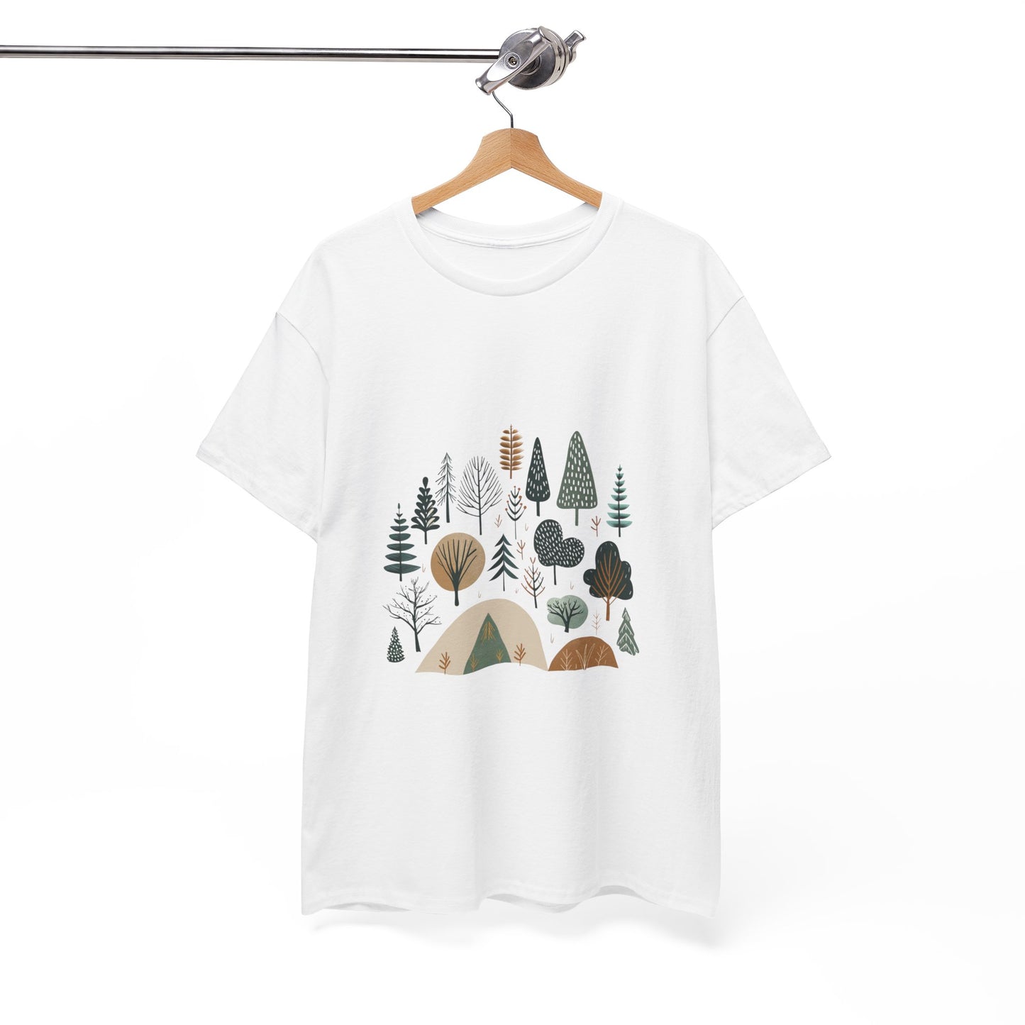 Into the Pines Unisex Camping Tee – Hiking & Forest Adventure T-Shirt