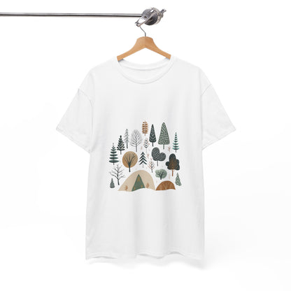 Into the Pines Unisex Camping Tee – Hiking & Forest Adventure T-Shirt