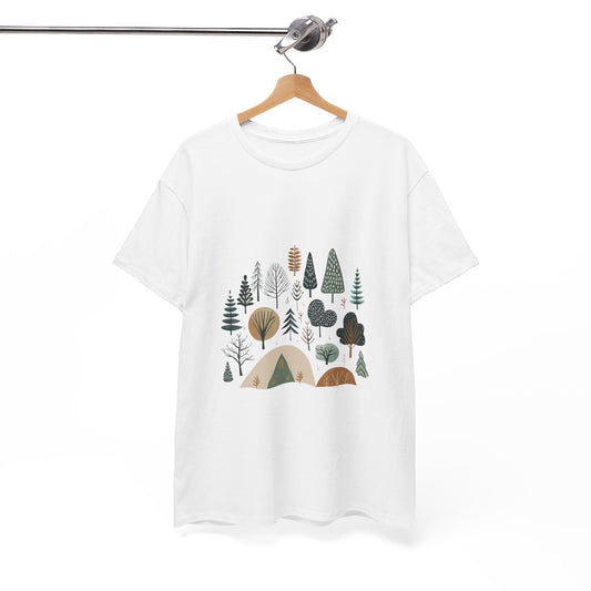 Into the Pines Unisex Camping Tee – Hiking & Forest Adventure T-Shirt