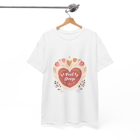 Feel Deep Mindfulness & Emotional Wellness T-Shirt for Women – Yoga Inspired Tee