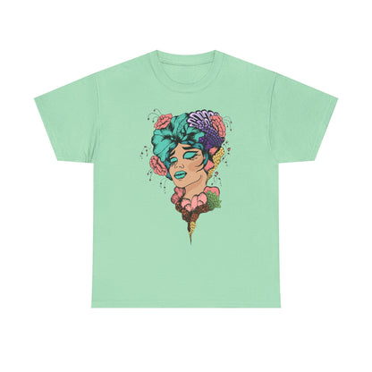 Floral Hair, Don’t Care Women's Summer Vacation Tee – Beach Lifestyle Graphic Shirt