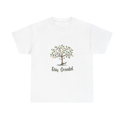 Stay Grounded Mindfulness & Yoga Tee – Women's Holistic Wellness T-Shirt