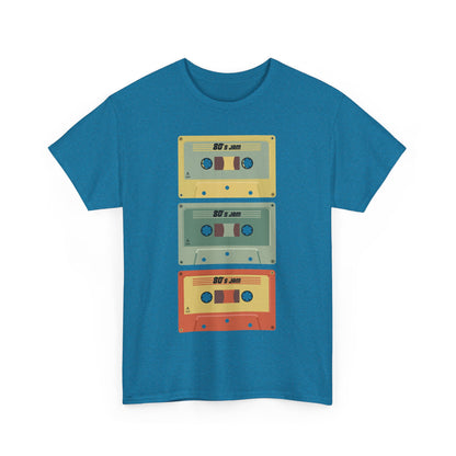 Retro Cassette Chaos Unisex 80s Music T-Shirt – Vintage Tape Graphic Tee