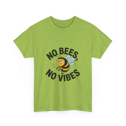 No Bees, No Vibes Unisex Environmental T-Shirt – Save the Bees Climate Tee