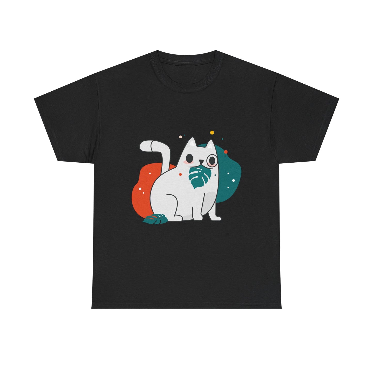 Leaf It to Me Funny Plant & Cat Tee – Unisex Green Thumb Cat Lover Shirt