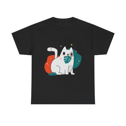 Leaf It to Me Funny Plant & Cat Tee – Unisex Green Thumb Cat Lover Shirt