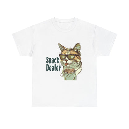 Snack Dealer Unisex Cat Owner Tee – Funny Treat Giver Graphic T-Shirt