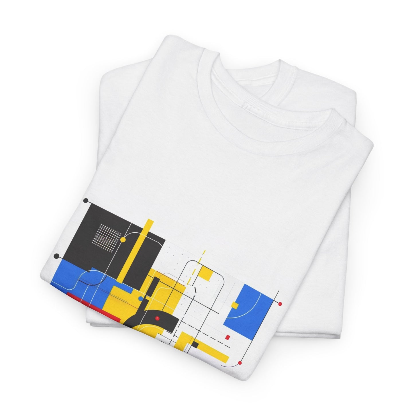 Neoplastic Flow Mondrian Style Graphic Tee – Unisex Abstract Art T-Shirt