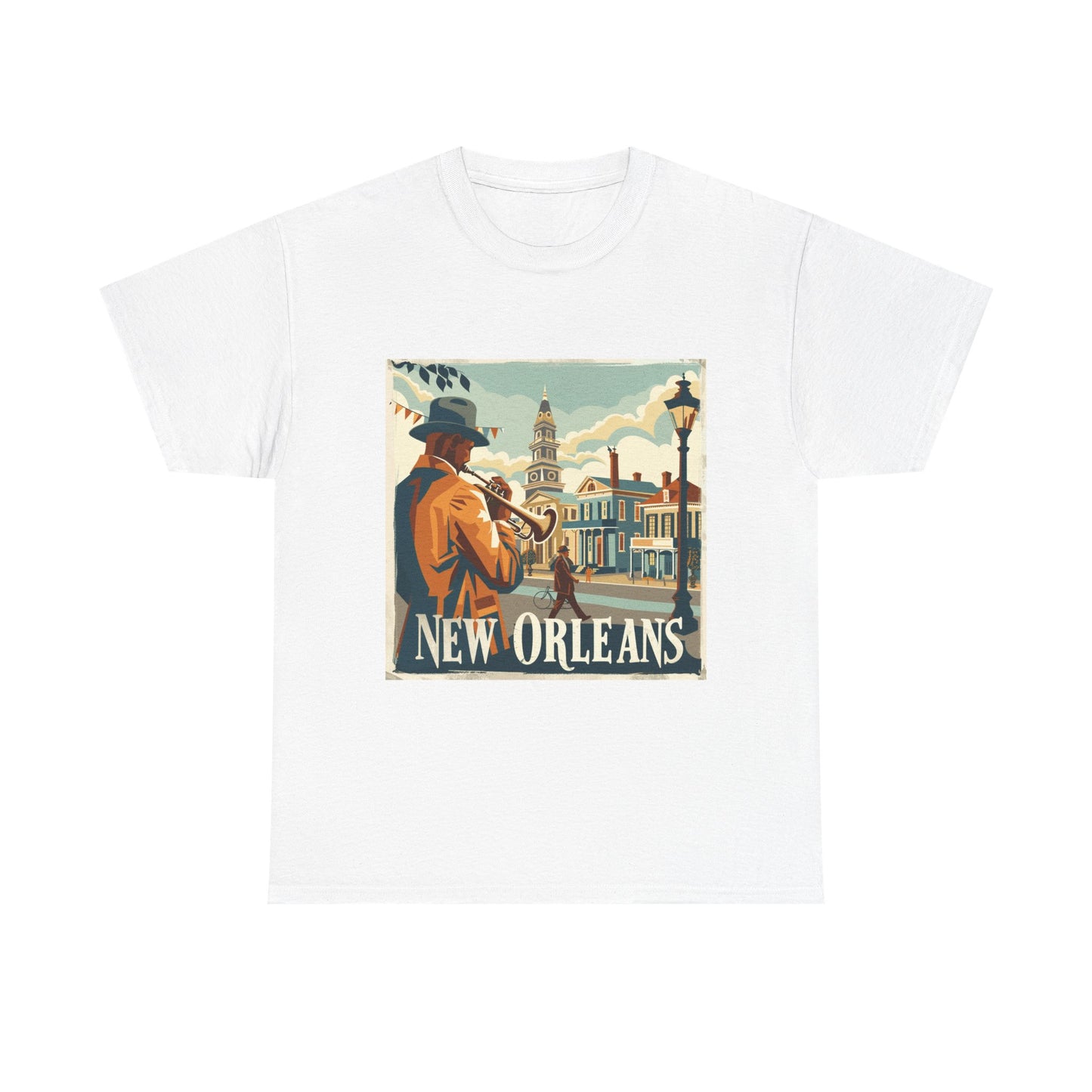 New Orleans Beat Unisex Travel T-Shirt – City Music Vibes Graphic Tee