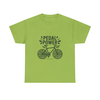 Pedal Power Sustainability T-Shirt – Unisex Eco-Friendly Cycling Tee