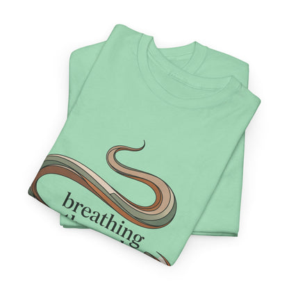 Breathing Through the Chaos Mindfulness Tee – Women's Yoga Calmness T-Shirt