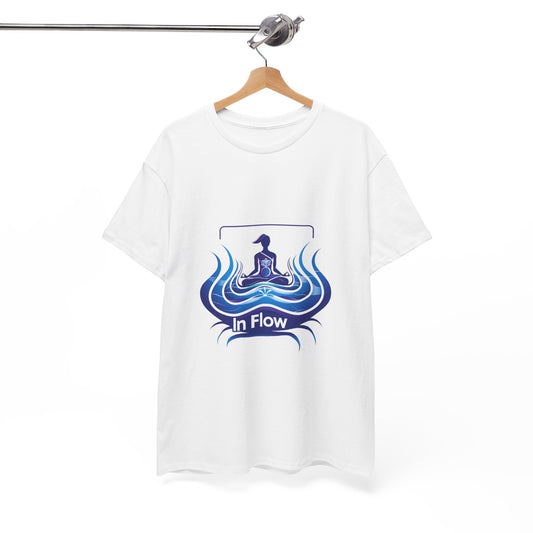 In Flow Mindfulness & Yoga Tee for Women – Peaceful Lifestyle Graphic T-Shirt