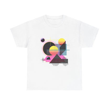Laser Grid 80s Synthwave Tee – Unisex Retro Future Graphic T-Shirt