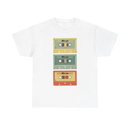 Retro Cassette Chaos Unisex 80s Music T-Shirt – Vintage Tape Graphic Tee