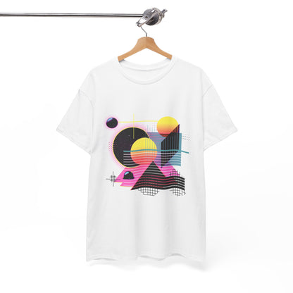 Laser Grid 80s Synthwave Tee – Unisex Retro Future Graphic T-Shirt