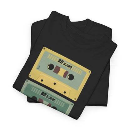 Retro Cassette Chaos Unisex 80s Music T-Shirt – Vintage Tape Graphic Tee