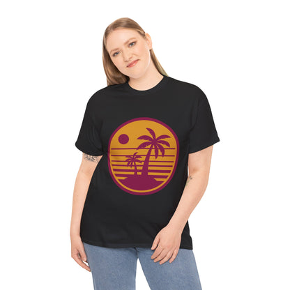 Tropic Like It’s Hot Retro Beach Tee – Unisex 80s Summer Vibes T-Shirt