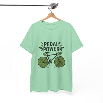 Pedal Power Sustainability T-Shirt – Unisex Eco-Friendly Cycling Tee