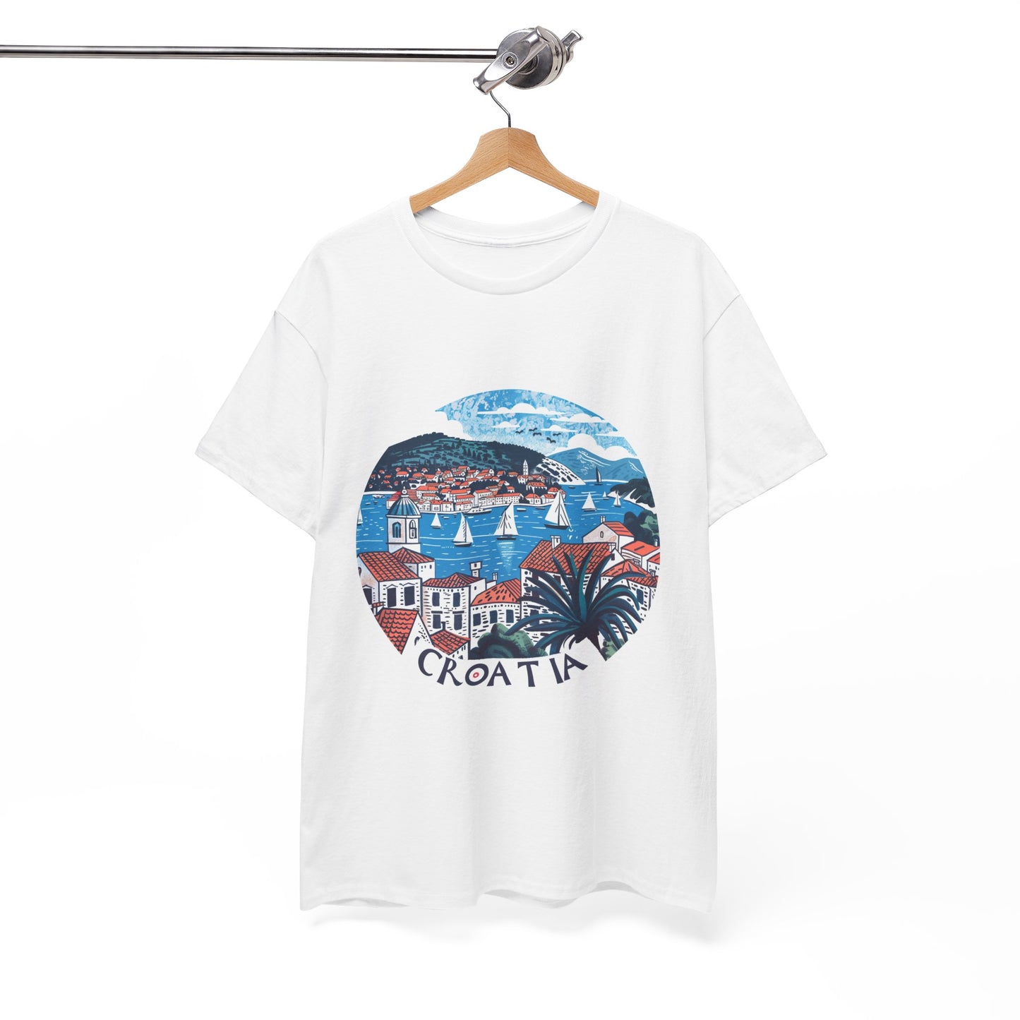 Sail Croatia Unisex Travel T-Shirt – Adriatic Coastal Graphic Tee
